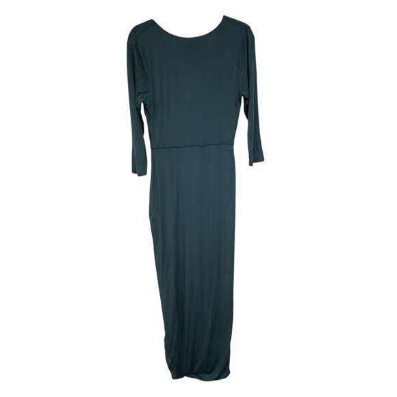 Lovers And Friends Sundance Maxi Dress V-Neck Knot Maxi Dress Size M Green - Picture 7 of 13